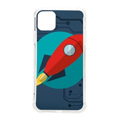 Rocket With Science Related Icons Image Iphone 11 Pro Max 6 5 Inch Tpu Uv Print Case by Bedest