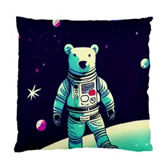 Bear Astronaut Futuristic Standard Cushion Case (two Sides) by Bedest