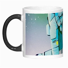 Astronaut Cat Retro Cute Alien Morph Mug by Bedest