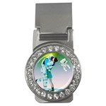 Astronaut Kiss Space Baby Money Clips (CZ)  Front