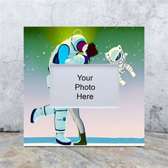 Astronaut Kiss Space Baby White Box Photo Frame 4  X 6  by Bedest