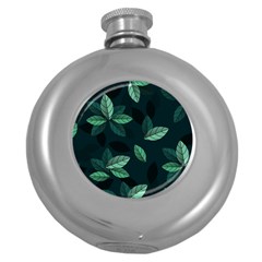 Foliage Round Hip Flask (5 Oz) by HermanTelo