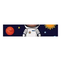 Boy Spaceman Space Rocket Ufo Planets Stars Velvet Scrunchie by Ndabl3x