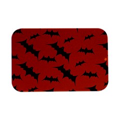 Halloween Card With Bats Flying Pattern Open Lid Metal Box (silver)   by Hannah976