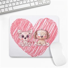 Paw Dog Pet Puppy Canine Cute Large Mousepad by Sarkoni