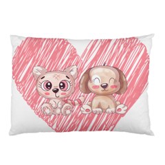 Paw Dog Pet Puppy Canine Cute Pillow Case (two Sides) by Sarkoni