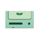 Adventure Time Bmo Beemo Green Sticker (Rectangular) Front