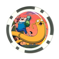 Finn And Jake Adventure Time Bmo Cartoon Poker Chip Card Guard (10 Pack) by Bedest