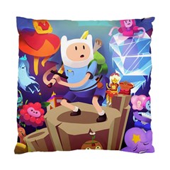 Cartoon Adventure Time Finn Princess Bubblegum Lumpy Space Standard Cushion Case (two Sides) by Bedest