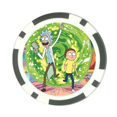 Rick And Morty Adventure Time Cartoon Poker Chip Card Guard (10 Pack) by Bedest