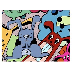 Graffiti Monster Street Theme Premium Plush Fleece Blanket (extra Small) by Bedest