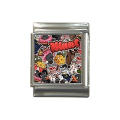 Stickerbomb Crazy Graffiti Graphite Monster Italian Charm (13mm) by Bedest