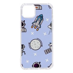 Seamless Pattern With Space Theme Iphone 14 Plus Tpu Uv Print Case by Hannah976