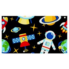 Space Seamless Pattern Cartoon Art Banner And Sign 7  X 4  by Hannah976