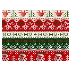 Ugly Sweater Merry Christmas  Premium Plush Fleece Blanket (extra Small) by artworkshop