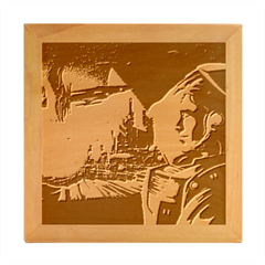 Far Future Human Colonization Wood Photo Frame Cube by Hannah976