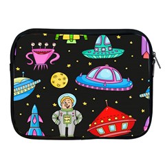 Seamless Pattern With Space Objects Ufo Rockets Aliens Hand Drawn Elements Space Apple Ipad 2/3/4 Zipper Cases by Hannah976