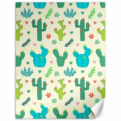 Cactus Succulents Floral Seamless Pattern Canvas 12  X 16  by Hannah976