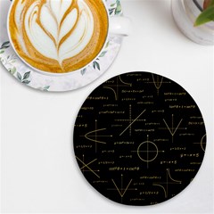 Abstract Math Pattern Uv Print Round Tile Coaster by Hannah976