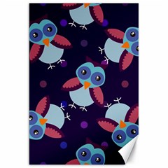 Owl Pattern Background Canvas 20  X 30  by Hannah976