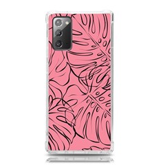 Pink Monstera Samsung Galaxy Note 20 Tpu Uv Case by ConteMonfrey