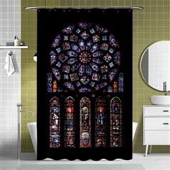 Photos Chartres Rosette Cathedral Shower Curtain 48  X 72  (small)  by Bedest