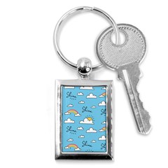 Sky Pattern Key Chain (rectangle) by Apen