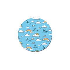 Sky Pattern Golf Ball Marker by Apen