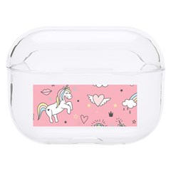 Cute Unicorn Seamless Pattern Hard Pc Airpods Pro Case by Apen