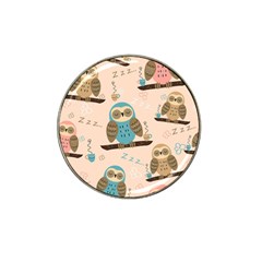 Seamless Pattern Owls Dream Cute Style Pajama Fabric Hat Clip Ball Marker (4 Pack) by Apen