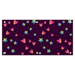 Colorful Stars Hearts Seamless Vector Pattern Banner And Sign 6  X 3  by Apen