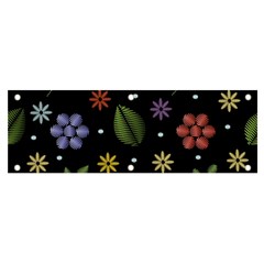 Embroidery Seamless Pattern With Flowers Banner And Sign 6  X 2  by Apen