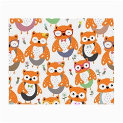 Cute Colorful Owl Cartoon Seamless Pattern Small Glasses Cloth by Apen