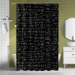 Math Equations Formulas Pattern Shower Curtain 48  X 72  (small)  by Ravend