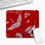 Japanese Crane Bird Art Large Mousepad Front