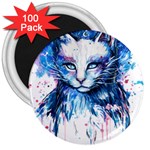 Cat 3  Magnets (100 pack) Front