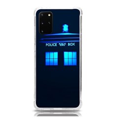 Blue Tardis Doctor Who Police Call Box Samsung Galaxy S20plus 6 7 Inch Tpu Uv Case by Cendanart