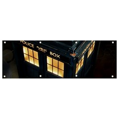 Tardis Bbc Doctor Who Dr Who Banner And Sign 9  X 3  by Cendanart