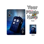 Tardis Doctor Who Space Blue Playing Cards 54 Designs (Mini) Front - Spade4