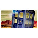 Tardis Wilderness Doctor Who Banner and Sign 4  x 2  Front