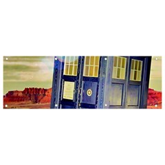 Tardis Wilderness Doctor Who Banner And Sign 9  X 3  by Cendanart