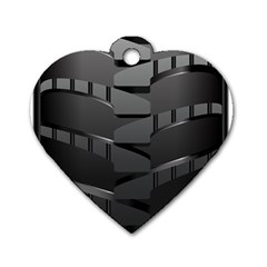 Tire Dog Tag Heart (two Sides) by Ket1n9