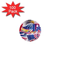 United States Of America Usa  Images Independence Day 1  Mini Buttons (100 Pack)  by Ket1n9