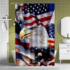 United States Of America Images Independence Day Shower Curtain 48  X 72  (small)  by Ket1n9