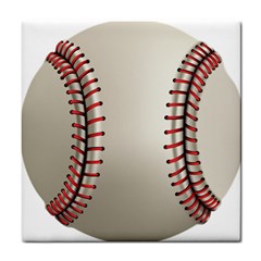 Baseball Tile Coaster by Ket1n9