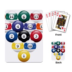 Racked Billiard Pool Balls Playing Cards Single Design (rectangle) by Ket1n9