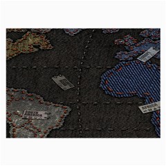 World Map Large Glasses Cloth (2 Sides) by Ket1n9