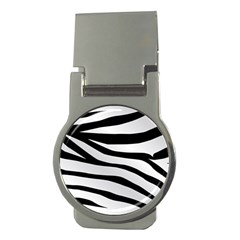 White Tiger Skin Money Clips (round)  by Ket1n9