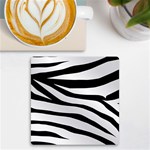 White Tiger Skin UV Print Square Tile Coaster  Front