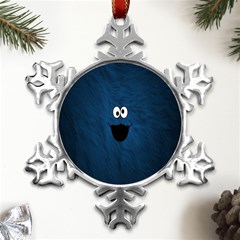 Funny Face Metal Small Snowflake Ornament by Ket1n9